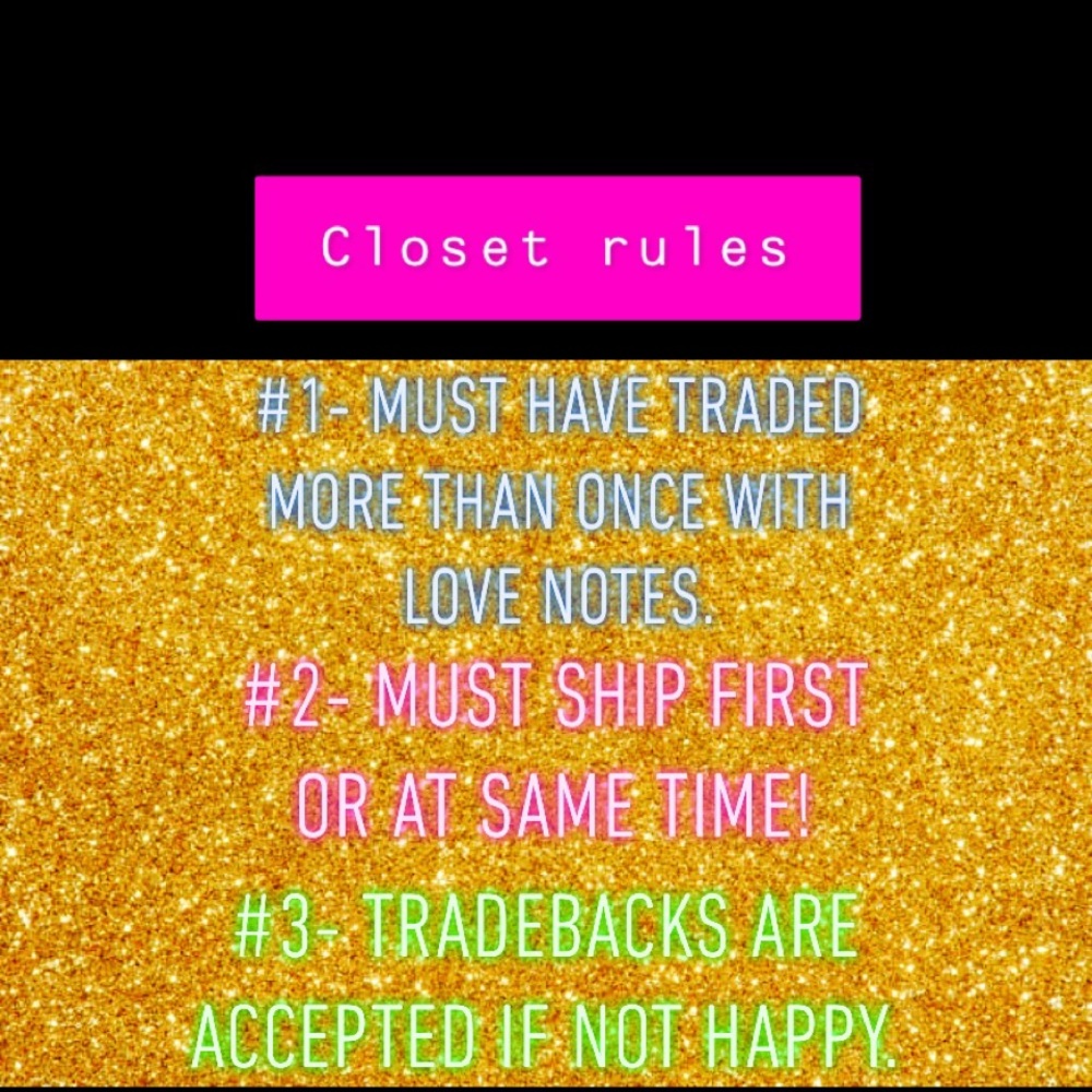 ❤️MY TRADE CLOSET RULES❤️